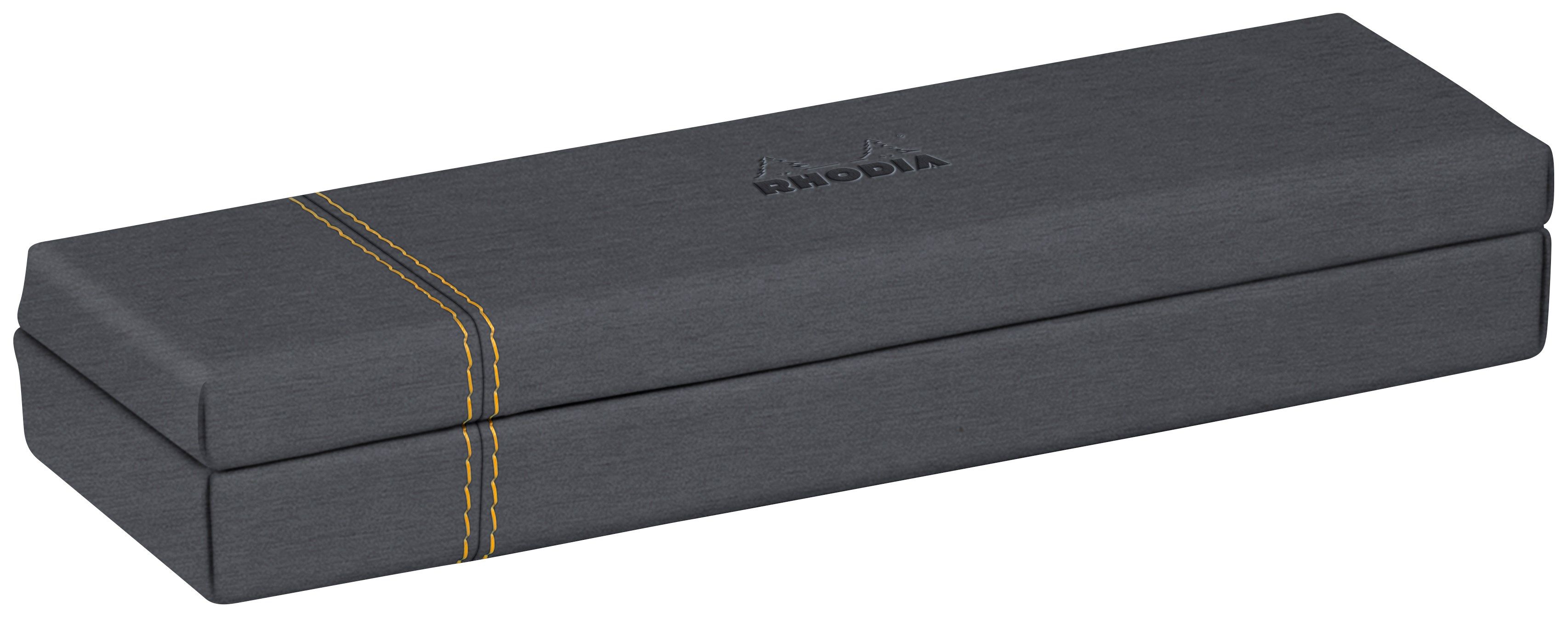 Rhodia rama blyantboks skinn - Titanium