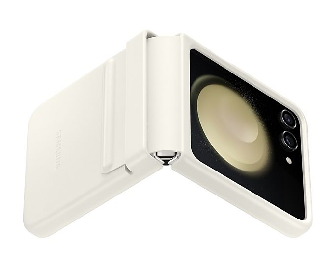 Samsung Flap Eco-Leather Case (Galaxy Z Flip5) - Creme
