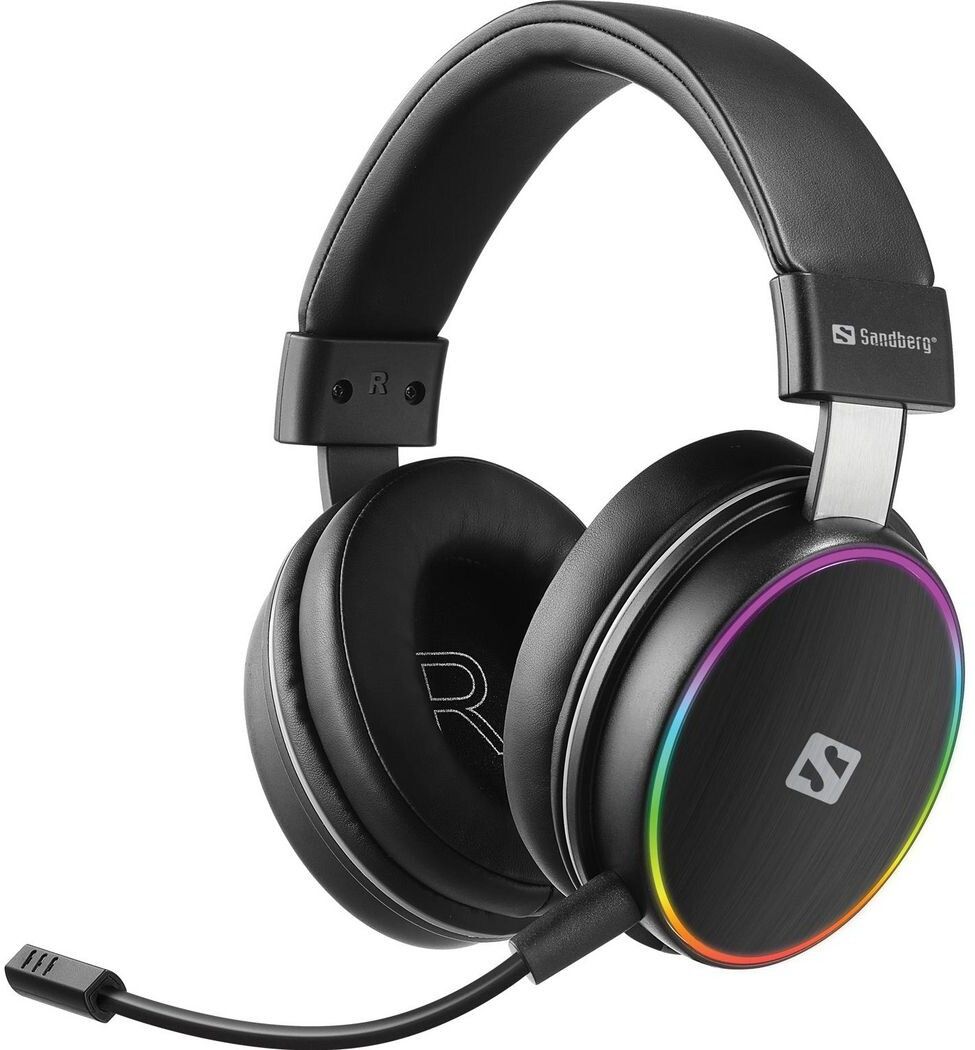 Sandberg HeroBlaster - Hodesett - full størrelse - Bluetooth - trådløs - 3,5 mm jakk