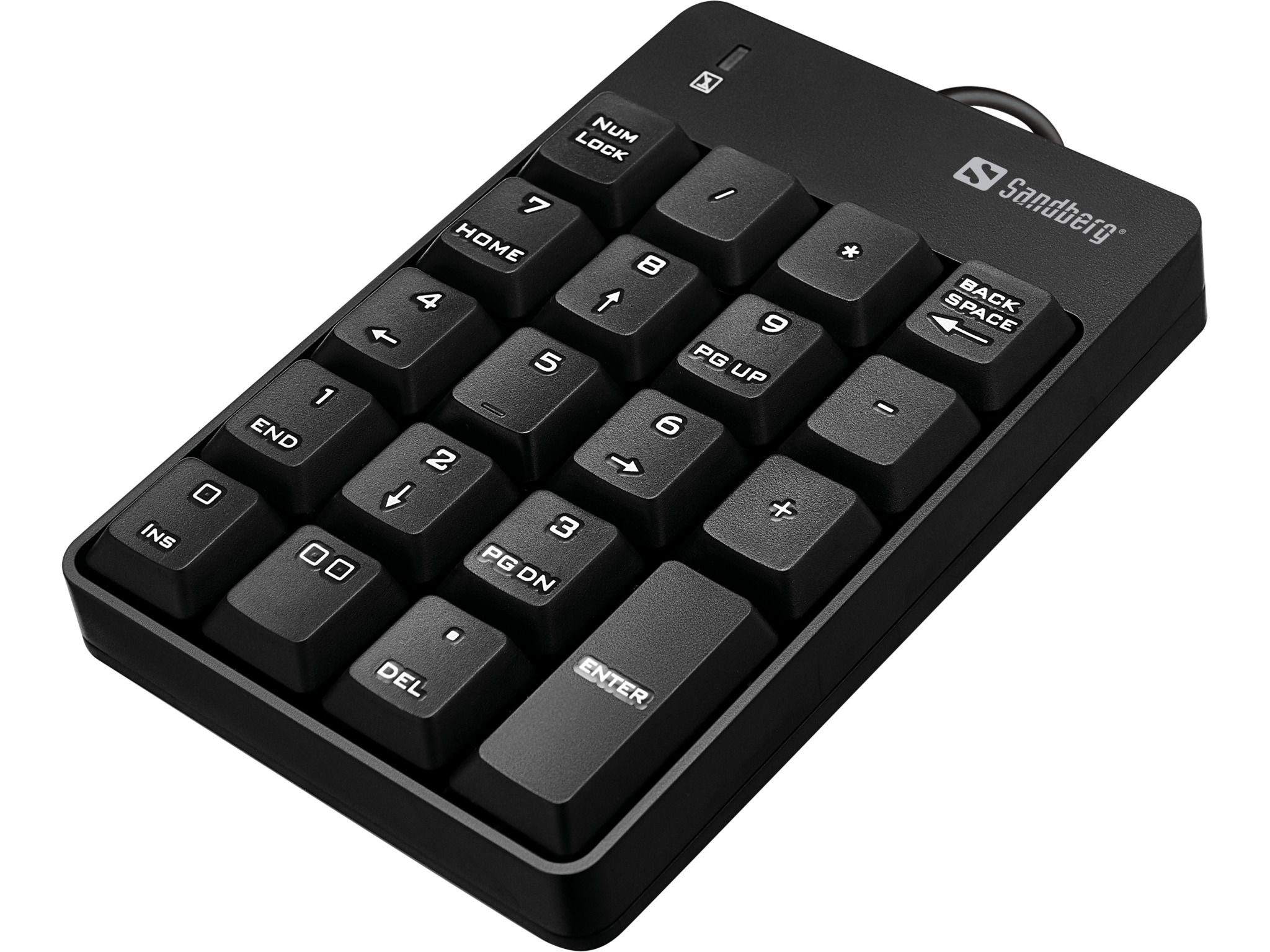 Sandberg USB Wired Numeric Keypad - Numpad - Svart