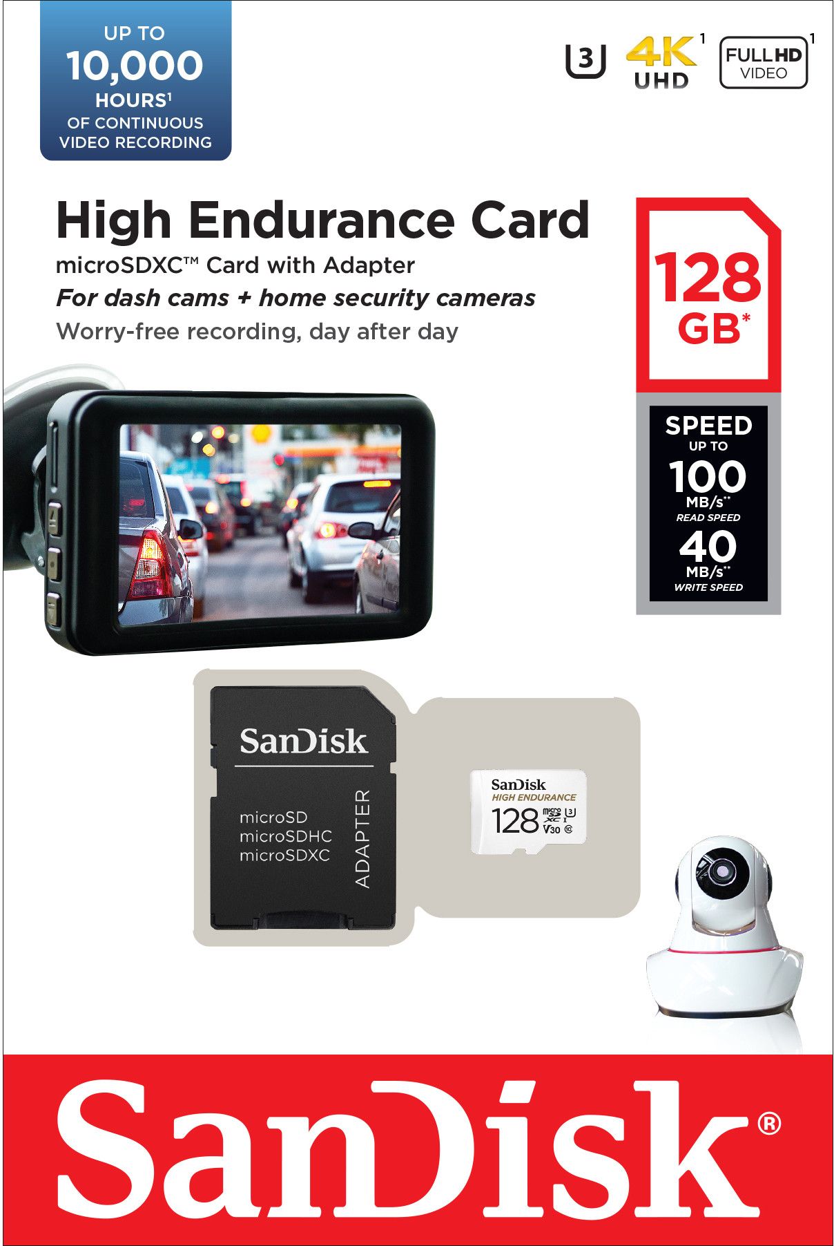 SanDisk MicroSDXC High Endurance-kort - 64 gb