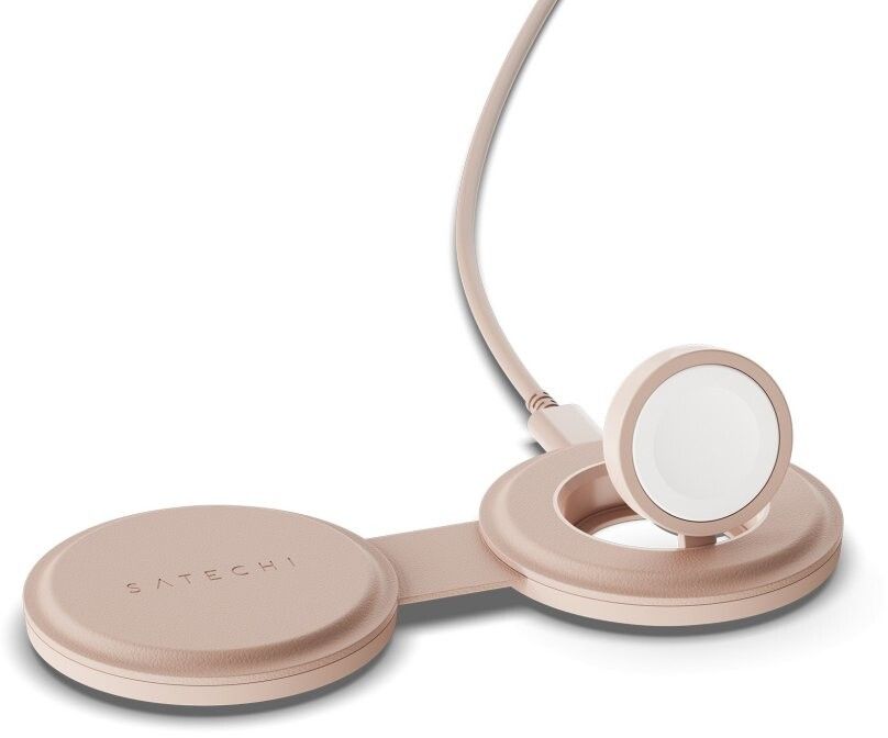 Satechi OntheGo 2-i-1 lader - Rosa