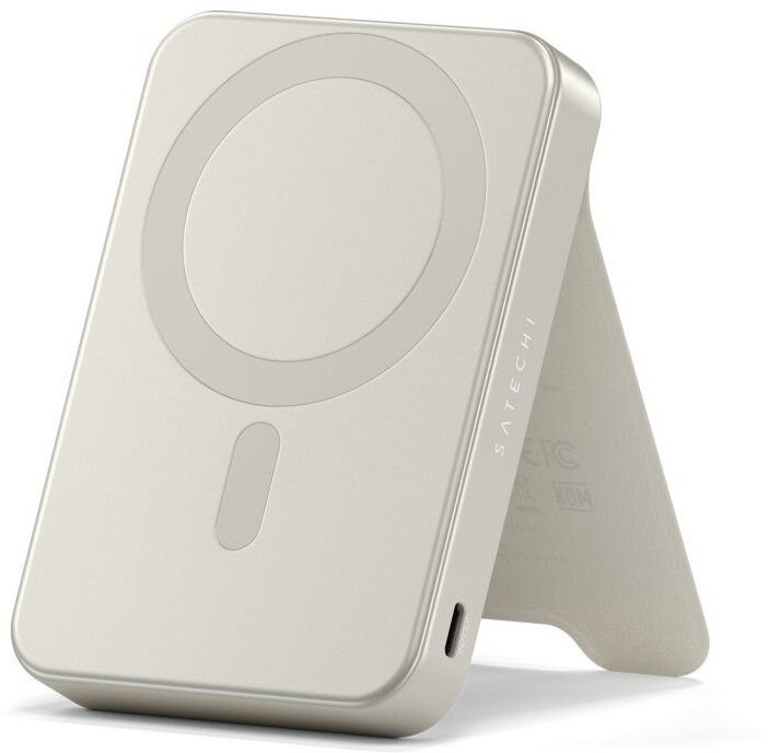 Satechi Qi2 OntheGo magnetisk powerbank 10K - Beige