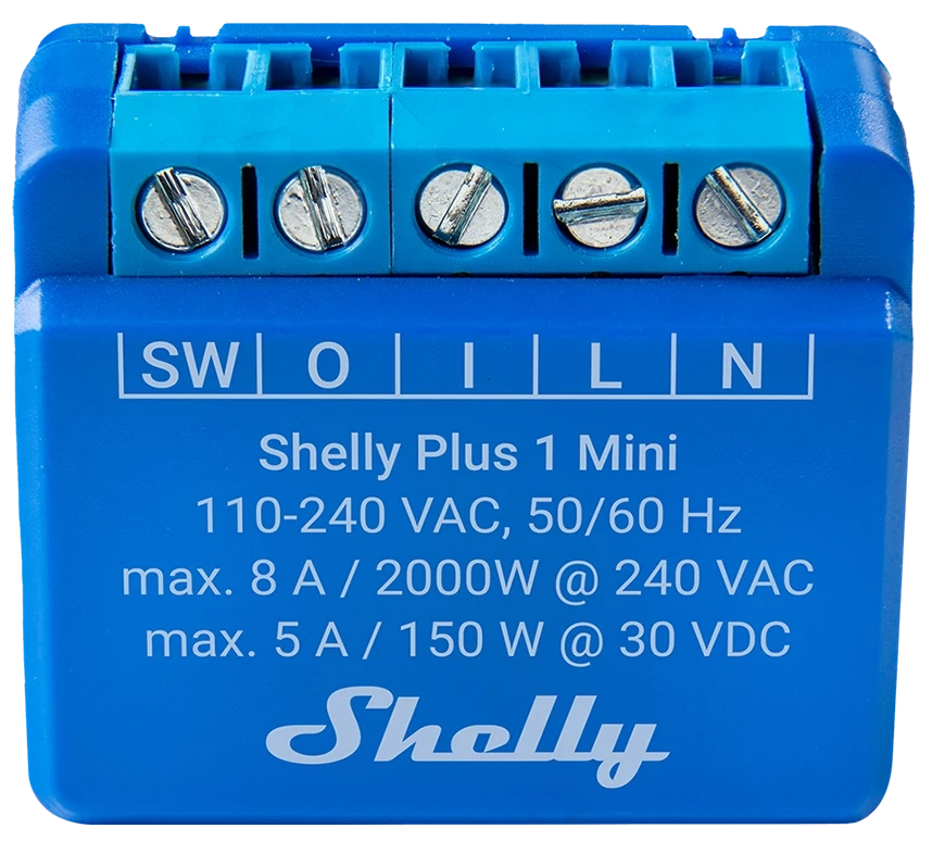 Shelly Plus 1 Mini - effektbryter
