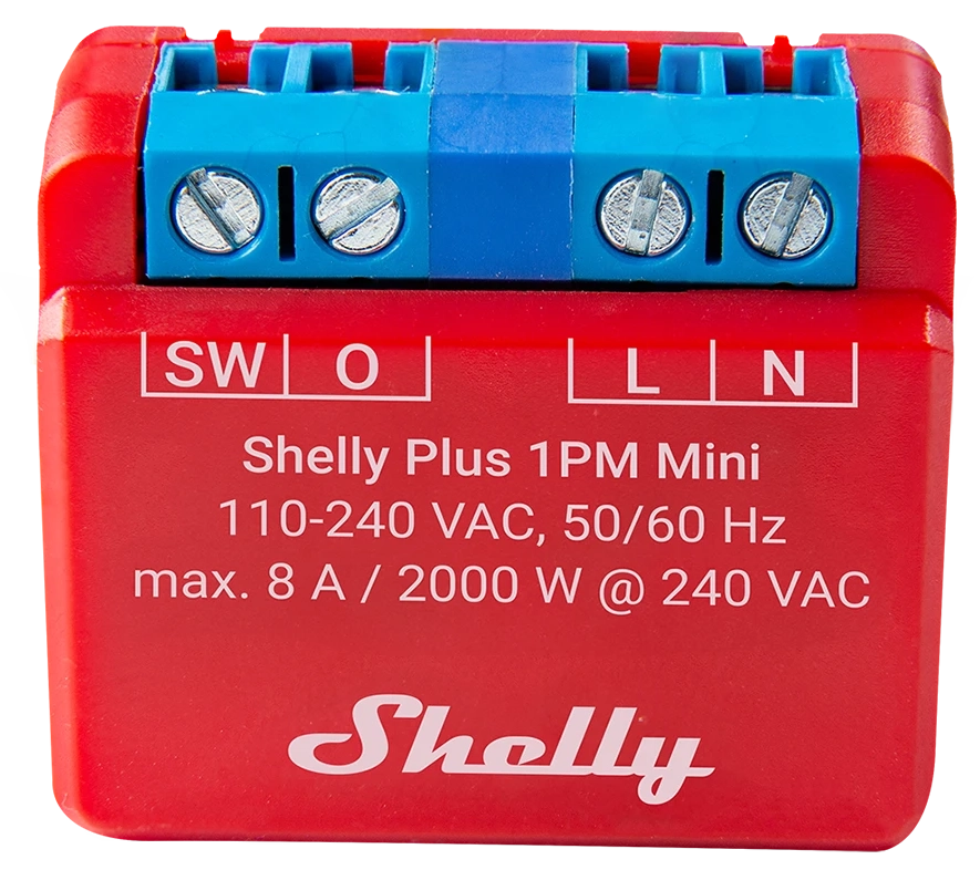 Shelly Plus 1PM Mini - effektbryter