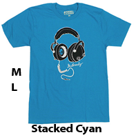 Skullcandy Stacked Cyan
