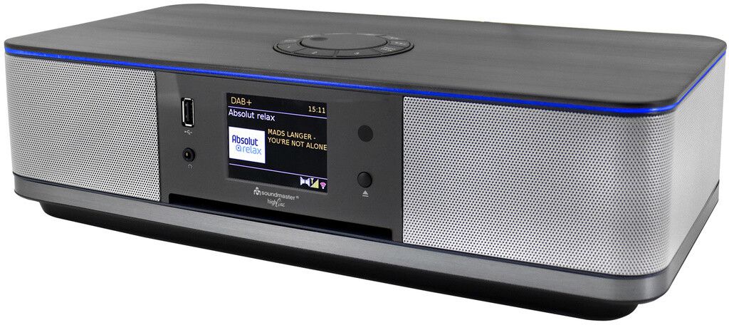ICD2023SW Stereomusikksystem med WLAN Internett/DAB+/FM-radio, CD/MP3, USB, Bluetooth®, LED-lys