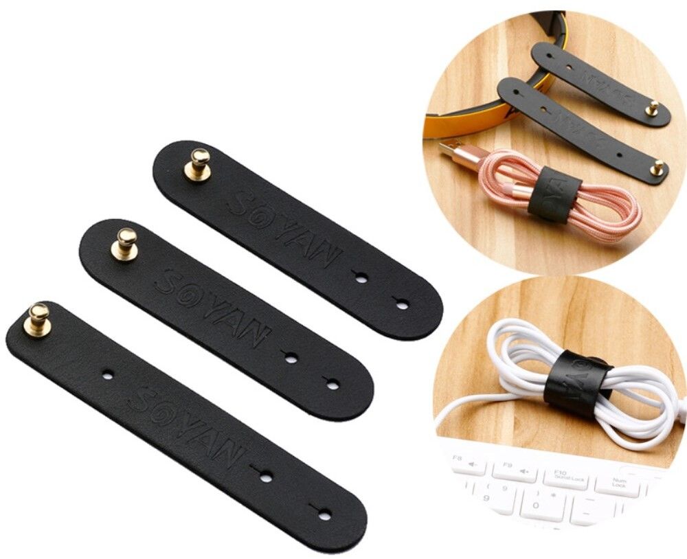 Soyan Cable Organizer - 3-pakning - Svart
