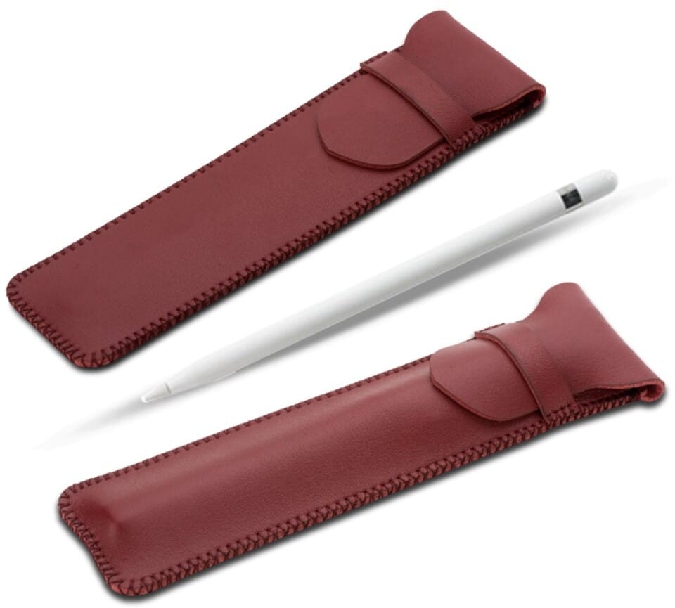 Soyan Leather Sleeve (Apple Pencil) - Rød