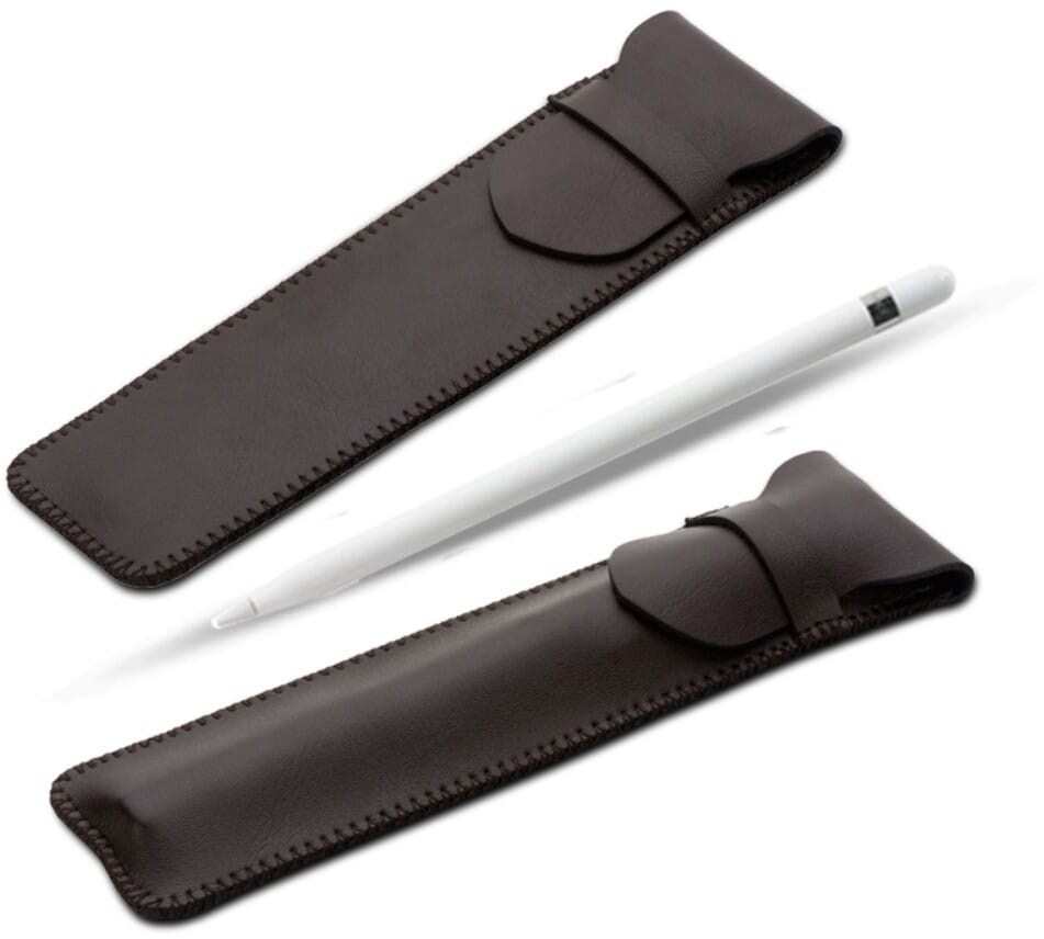 Soyan Leather Sleeve (Apple Pencil) - Mørkebrun
