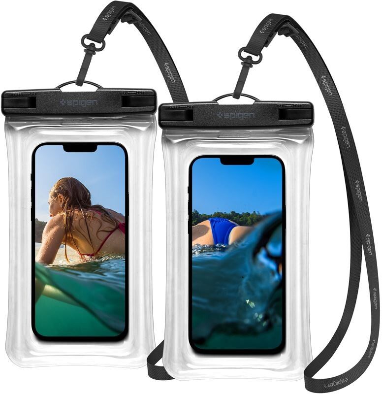 Spigen Aqua Shield Waterproof Floating Case A610 2-pakning - Transparent