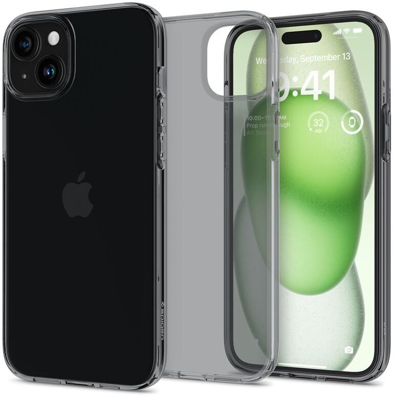 Spigen Crystal Flex (iPhone 15 Plus) - Grå