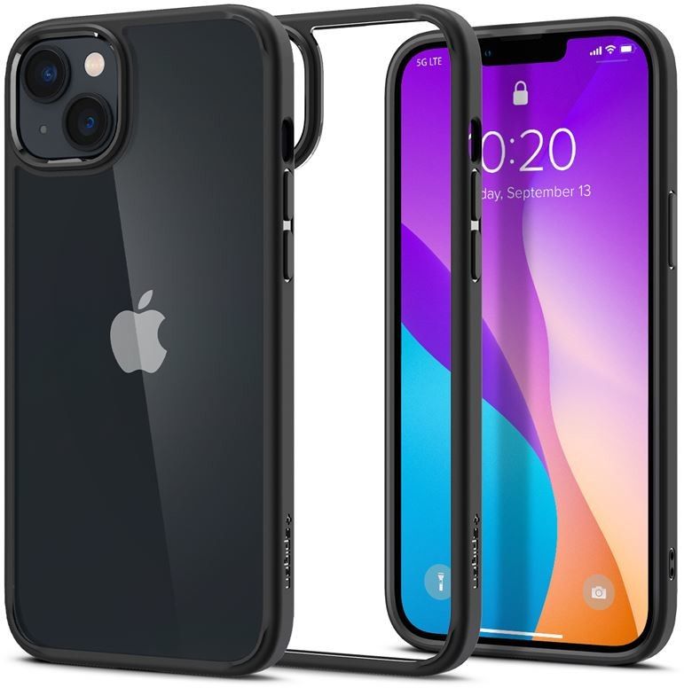 Spigen Crystal Hybrid (iPhone 14 Plus) - Svart