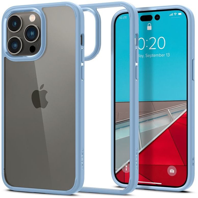 Spigen Crystal Hybrid (iPhone 14 Pro Max) - Blå