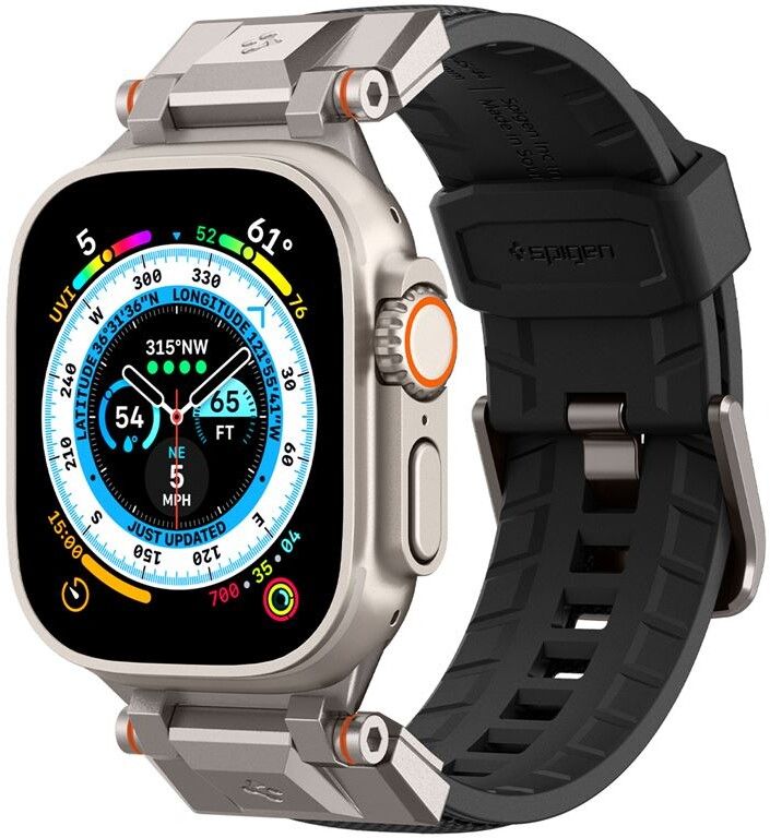 Spigen DuraPro Armor - black - Apple Watch Ultra 2/1 49mm / 9/8/7 45mm / SE/6/5/4 44mm / 3/2/1 42mm