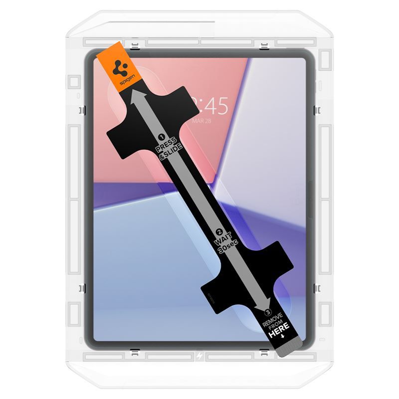 Verre Trempé Spigen Glas.tR EZ Fit Pour IPad Air 11 Pouces M3 (2025) Et M2 (2024) - Protection 9H, Anti-rayures, Kit D'installation Inclus