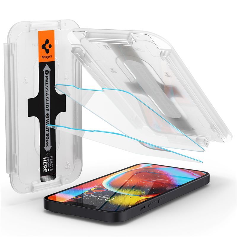 Spigen tR EZ Fit 2 Pack - Transparency - iPhone 16e/14/13/13 Pro