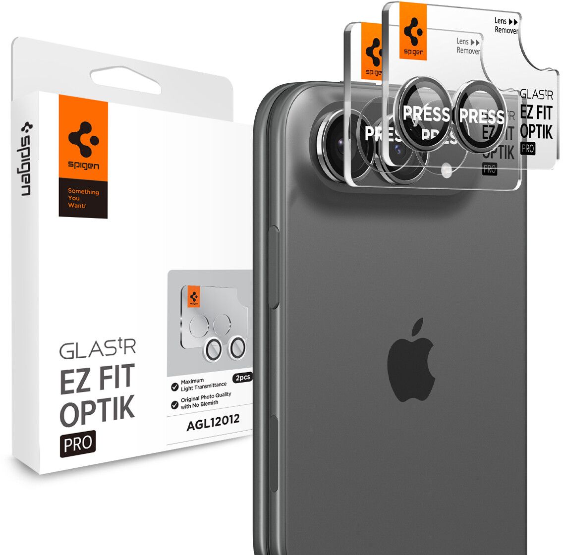 Spigen Glass tR EZ Fit Optik Pro (iPhone Duo) - Vit