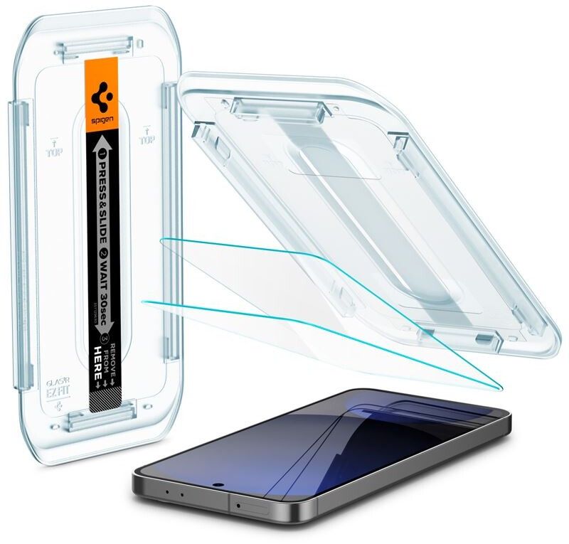 Spigen Glass tR EZ Fit 2 Pack for Samsung Galaxy S24 FE - Transparency