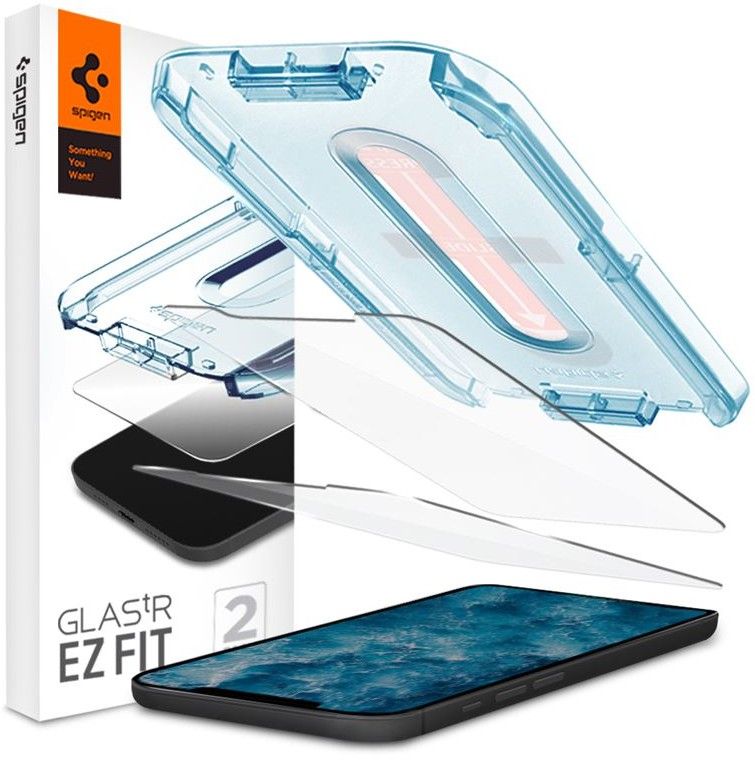Spigen Glas tR EZ Fit - 2 Pack - iPhone 12/Pro