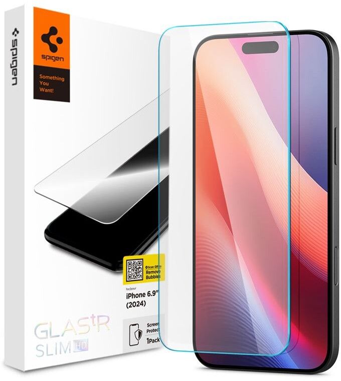 Spigen Glass tR Slim HD 1 Pack - Transparency - iPhone 16 Pro Max