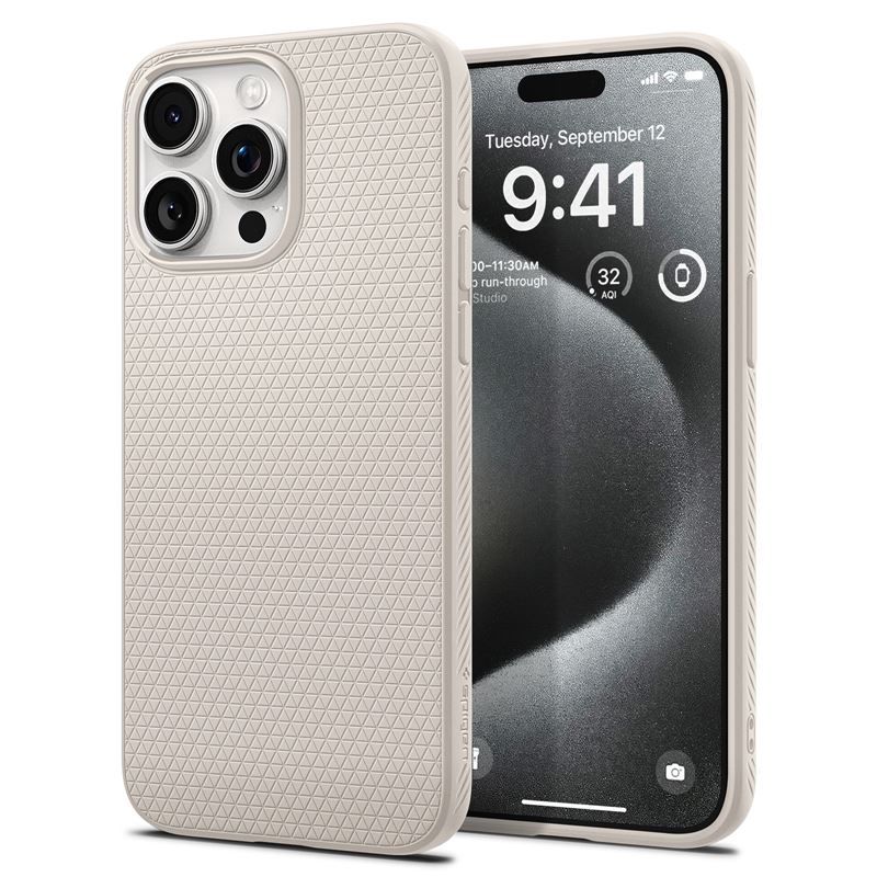 Spigen Liquid Air (iPhone 15 Pro) - Beige