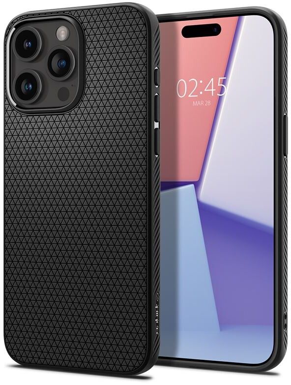 Spigen Liquid Air - matte black - iPhone 15 Pro Max
