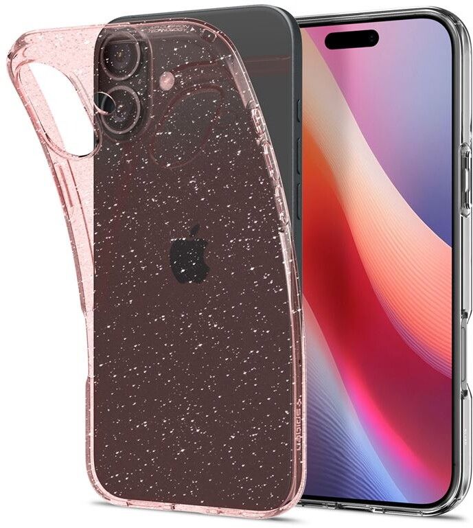 Spigen Liquid Crystal Glitter - Rose Quartz - iPhone 16