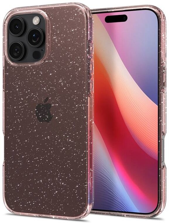 Spigen Liquid Crystal Glitter (iPhone 16 Pro) - Rosa