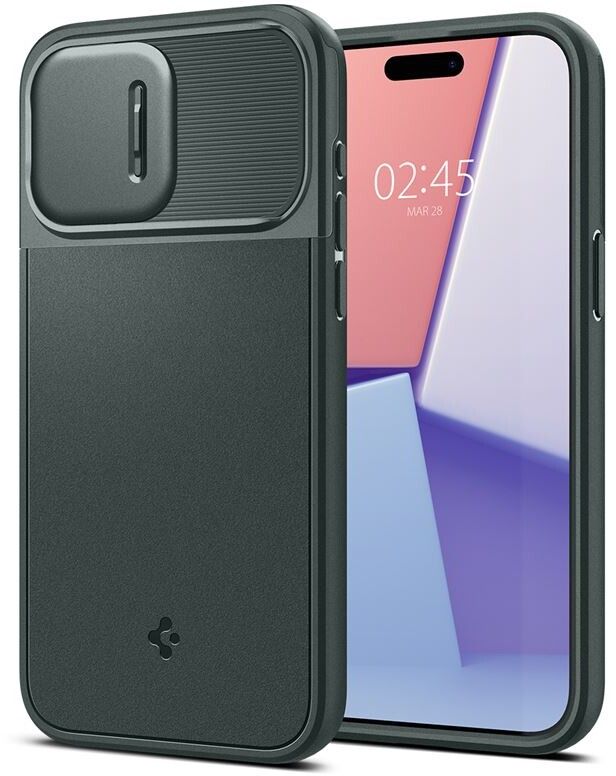 Spigen Optik Armor MagSafe - abyss green - iPhone 15 Pro