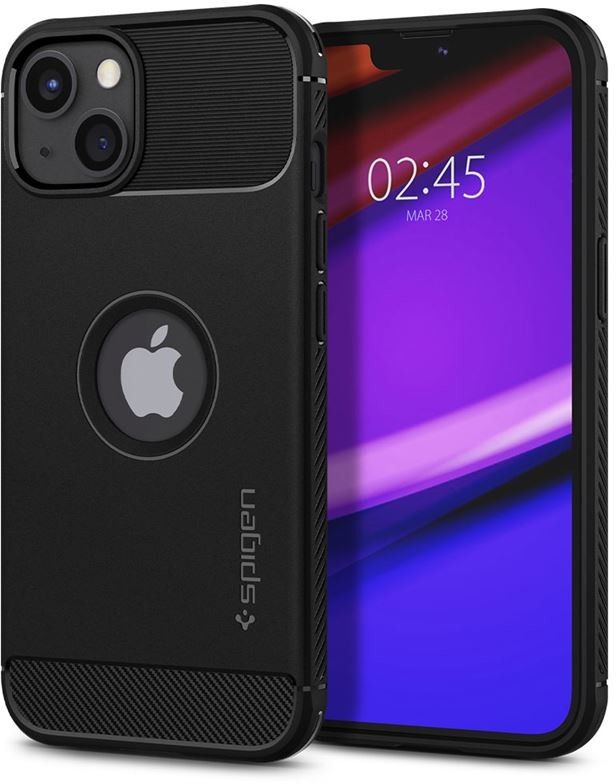 Spigen Rugged Armor - matte black - iPhone 13