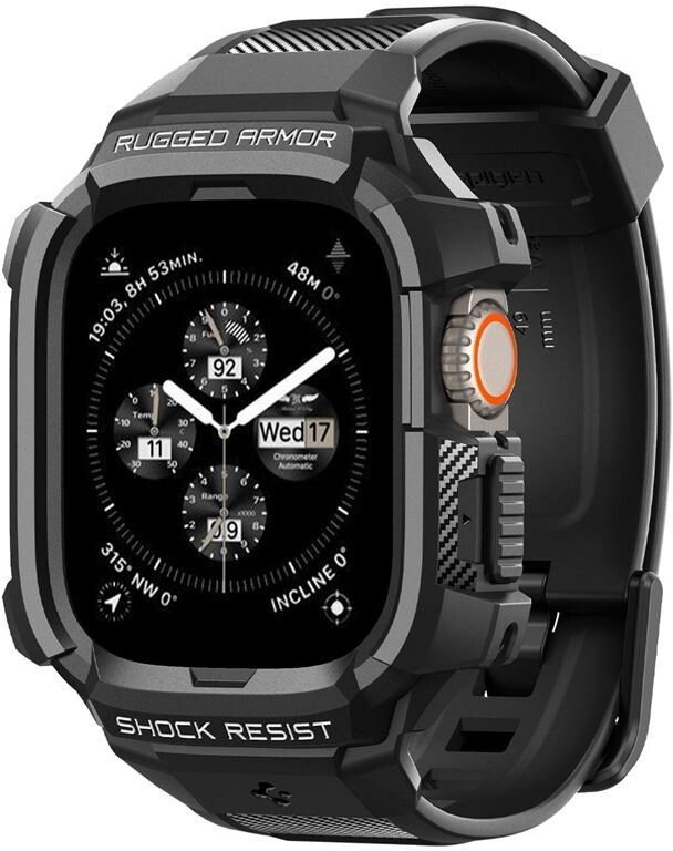 Spigen Rugged Armor Pro (Apple Watch Ultra 49mm) - Svart
