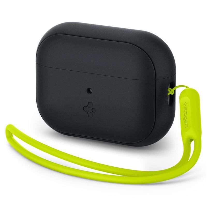 Spigen Silicone Fit (AirPods Pro 2) - Svart/lime
