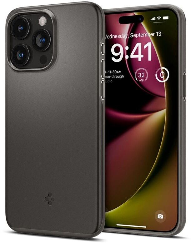 Spigen Thin Fit (iPhone 15 Pro) - Gunmetal