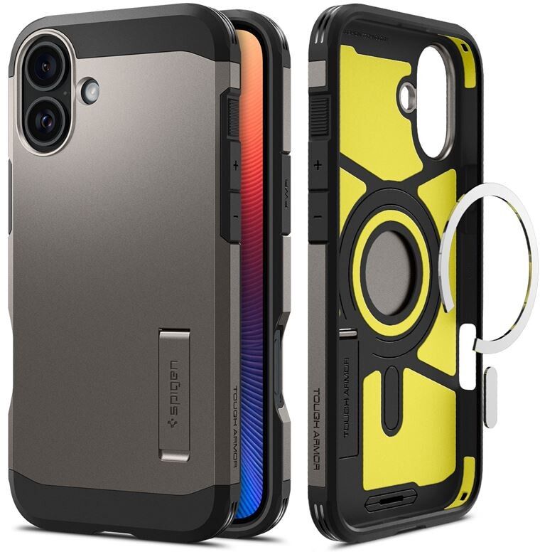 Spigen Tough Armor MagSafe - Gunmetal - iPhone 16 Plus