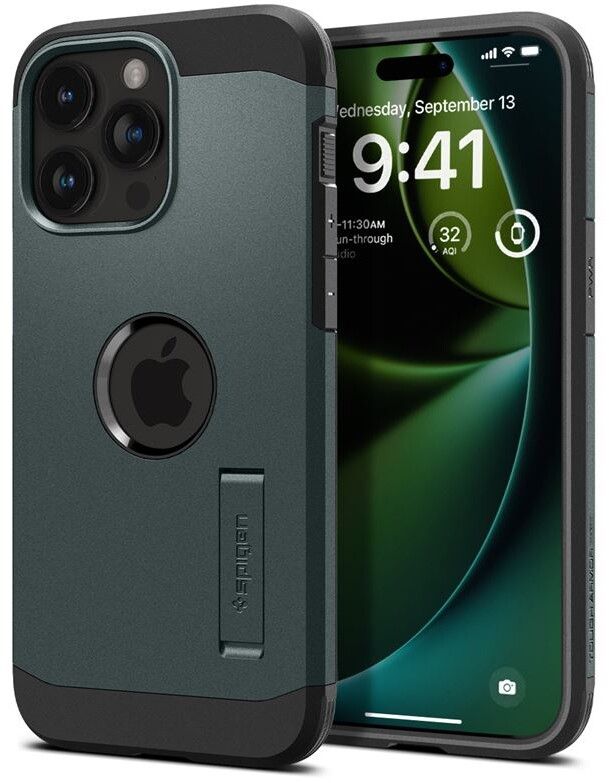 Spigen Tough Armor MagSafe - abyss green - iPhone 15 Pro