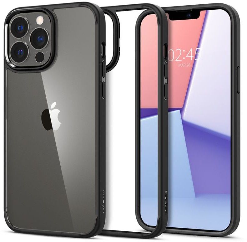 Spigen Ultra Hybrid (iPhone 13 Pro) - Svart/gjennomsiktig
