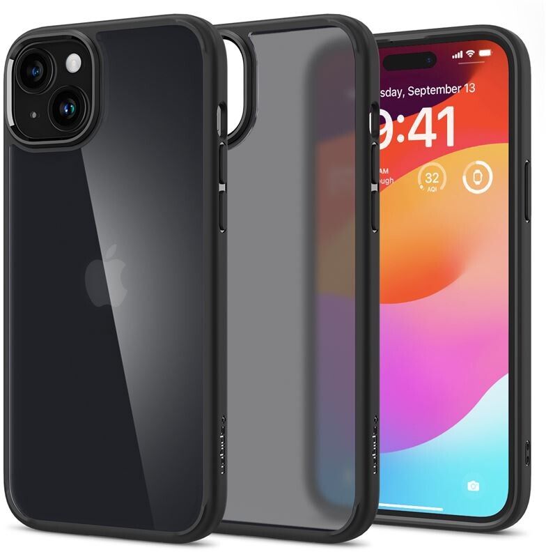 Spigen Ultra Hybrid - frost black - iPhone 15