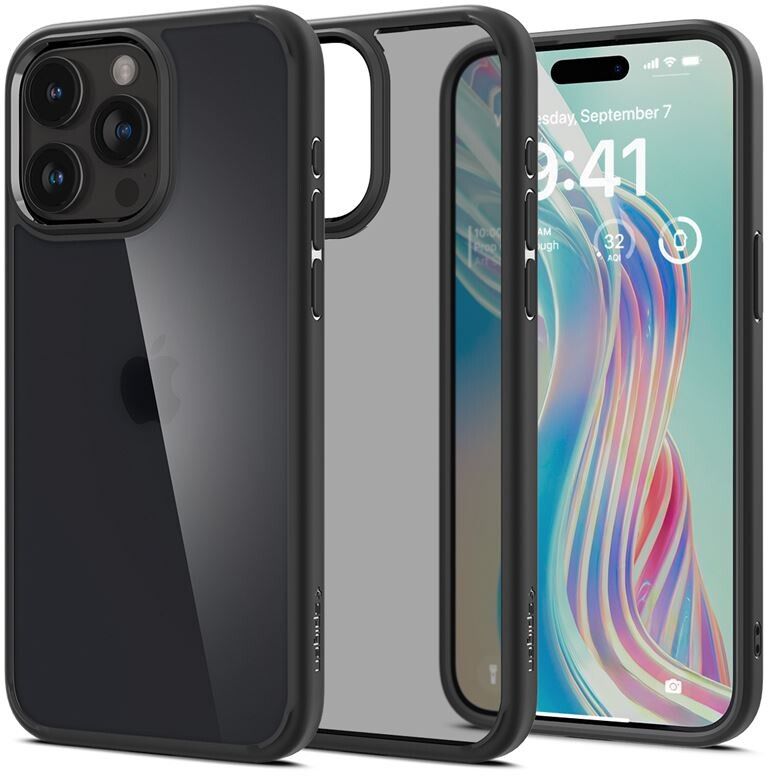 Spigen Ultra Hybrid (iPhone 15 Pro) - Frost /svart