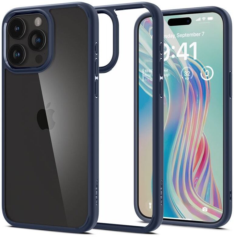 Spigen Ultra Hybrid - navy blue - iPhone 15 Pro