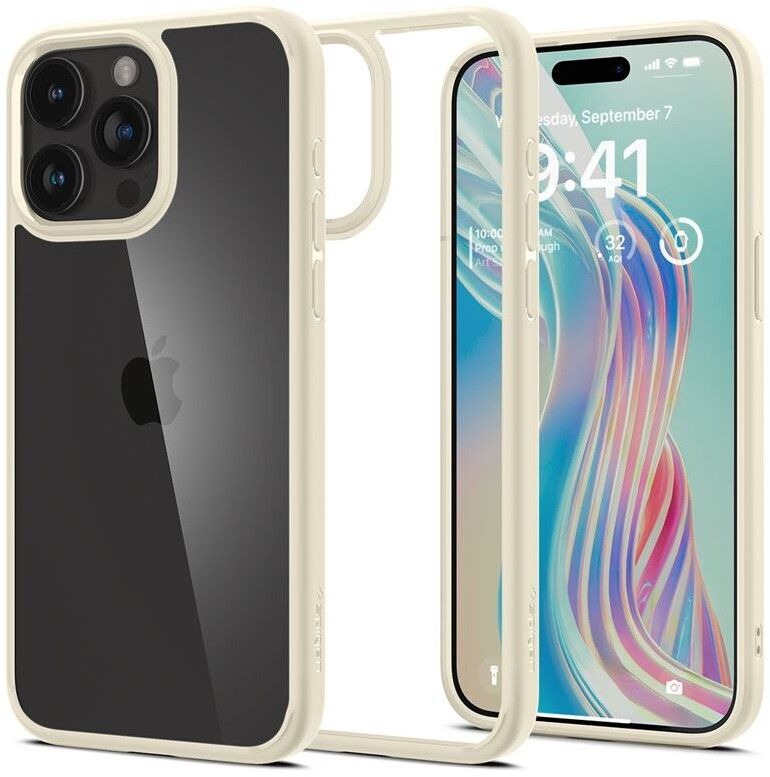 Spigen Ultra Hybrid - mute beige - iPhone 15 Pro