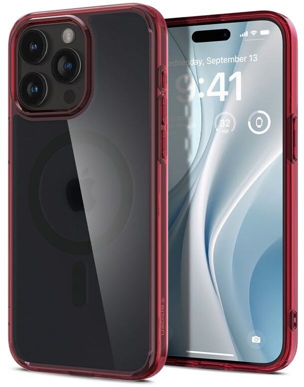 Spigen Ultra Hybrid MagSafe - frost deep red - iPhone 15 Pro