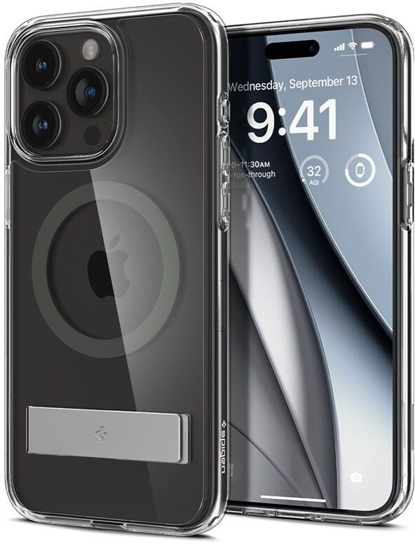Spigen Ultra Hybrid S MagFit (iPhone 15 Pro Max) - Grå
