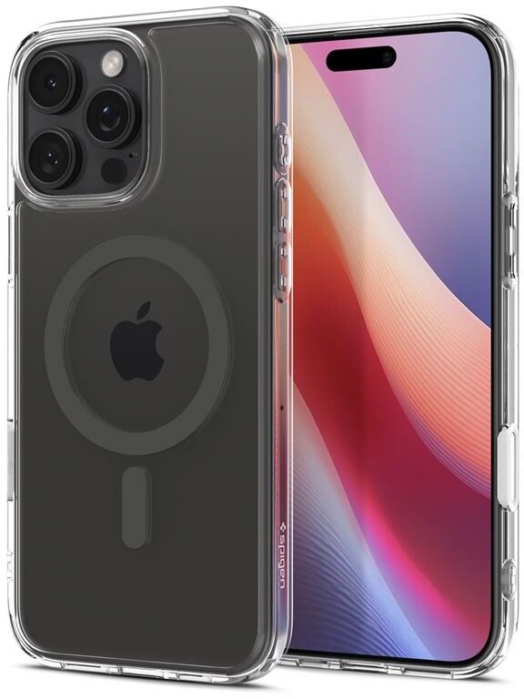 Spigen Ultra Hybrid T MagFit (iPhone 16 Pro) - Transparent /grå