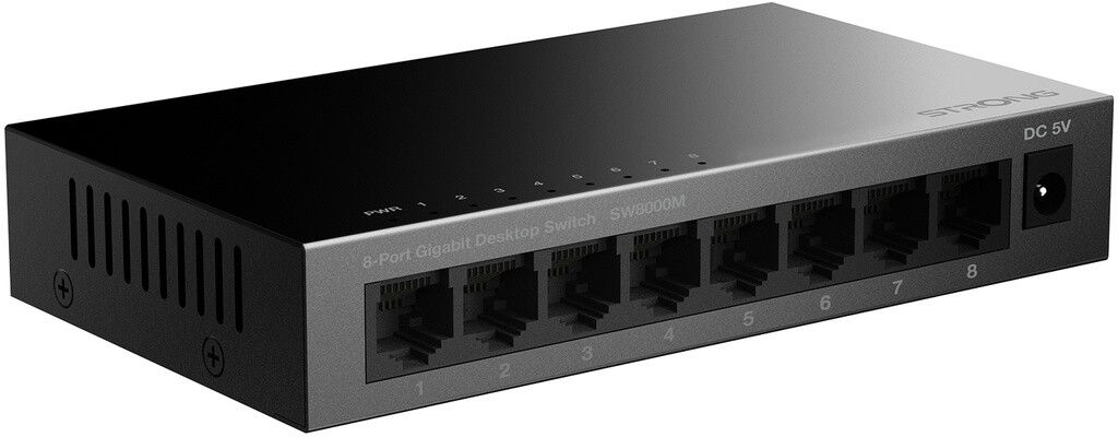 Strong 8-Port Gigabit Metal Desktop Switch