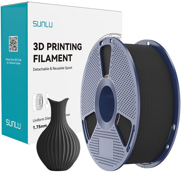 Sunlu Classic PLA Filament 1,75mm 1kg - Svart