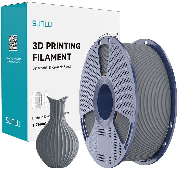 Sunlu Classic PLA Filament 1,75mm 1kg - Grå