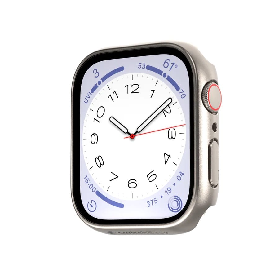 SwitchEasy Hybrid-deksel (klokke 45 mm) - Titanium