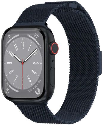 SwitchEasy Mesh Stainless Steel Loop (Watch 42/41/40/38mm) - Mörkblå