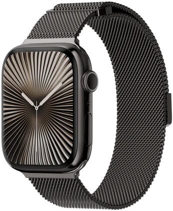 SwitchEasy Mesh Stainless Steel Loop (Watch 42/41/40/38mm) - Mörkgrå